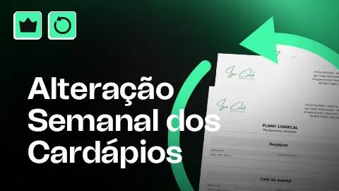 Alteração Semanal dos Cardápios